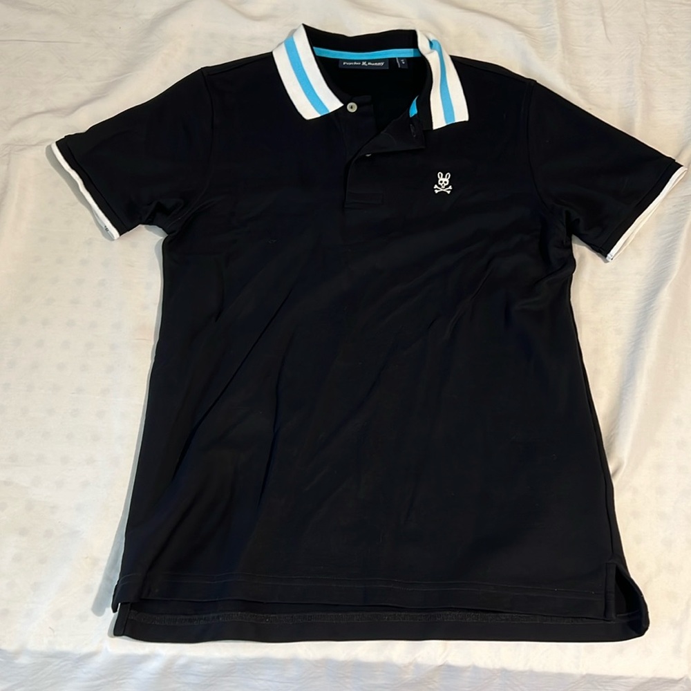 Sky Blue lining Psycho Bunny Polo